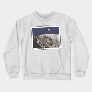 Earthrise From A Lunar Landscape Crewneck Sweatshirt